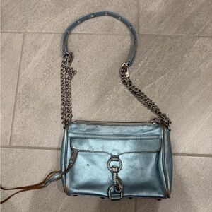 Rebecca Minkoff Shiny Blue Crossbody Bag